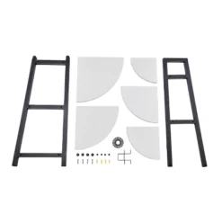 70" Free Standing 5 Tier Pyramid Corner Shelf - Danya B. -Furniture Series Store GUEST d1c0e48f 1ea7 4f2c 94d5 43e879cc1d14