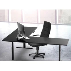 Monoprice Triple Motor Height Adjustable Sit-Stand Corner Desk Frame - Black, 3 Leg Corner, L Shaped Table Base, Programmable Memory Settings 9 Monoprice Triple Motor Height Adjustable Sit-Stand Corner Desk Frame - Black, 3 Leg Corner, L Shaped Table Base, Programmable Memory Settings -Furniture Series Store GUEST d1ce4889 153c 4641 9753 56931819ae1a