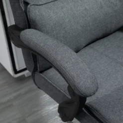 Vinsetto Executive Office Chair High Back Computer Desk Chair With Headrest, Lumbar Support, Padded Armrest And Retractable Footrest, Gray -Furniture Series Store GUEST d1dc9f87 092e 4756 b944 4509c0a0da56