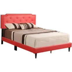 Passion Furniture Deb Tufted Queen Panel Bed -Furniture Series Store GUEST d2a4554a 0010 48ac 97a9 7aa8ae15f539