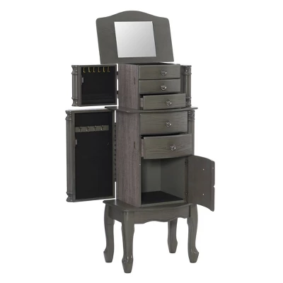 Sedalia Jewelry Armoire Gray - Powell Company 3 Sedalia Jewelry Armoire Gray - Powell Company - Image 3