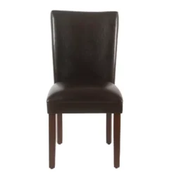 Set Of 2 Parsons Dining Chair Faux Leather - Homepop -Furniture Series Store GUEST d32e6025 b4c6 445a 811c 7e6582c60e49