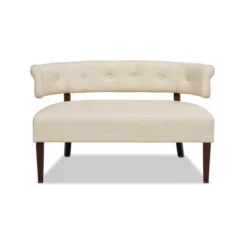Jennifer Taylor Home Jared Roll Arm Tufted Bench Settee -Furniture Series Store GUEST d437186e 5ffd 4140 b458 7ca33c41a441