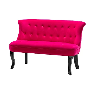 Jane 47" Velvet Button-tufted And Wing Back Loveseat Solid Wood And Cabriole Legs For Living Room And Bedroom | ARTFUL LIVING DESIGN 10 Jane 47" Velvet Button-tufted And Wing Back Loveseat Solid Wood And Cabriole Legs For Living Room And Bedroom | ARTFUL LIVING DESIGN - Image 10