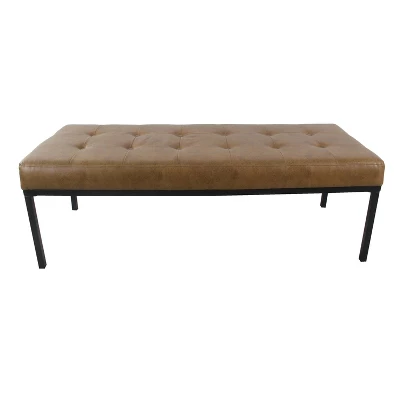 Tufted Metal Bench - HomePop 1 Tufted Metal Bench - HomePop