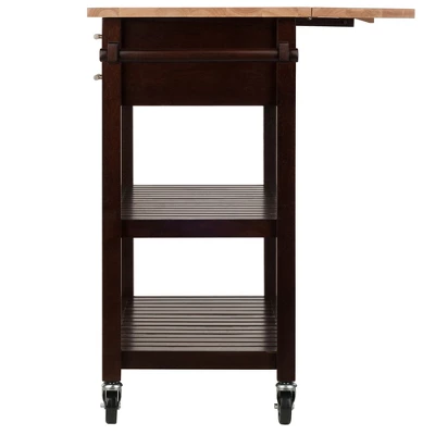 Langdon Kitchen Cart Cappuccino - Winsome 6 Langdon Kitchen Cart Cappuccino - Winsome - Image 6