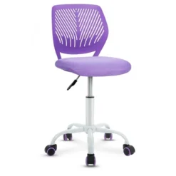 Costway Office Task Desk Armless Chair Adjustable Mid Back Swivel Study Chair RoseBlueTurquoisePurple -Furniture Series Store GUEST d6f665c5 348a 4553 a62e ca1f34ea8ec9