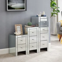 Organnice Mirrored Nightstand -Furniture Series Store GUEST dc56d315 fd6c 4aa3 8a33 0a240696b00d