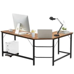Costway L-Shaped Computer Desk Corner Workstation Study Gaming Table Home Office -Furniture Series Store GUEST dca39b71 f537 4ece 85cf 606a5aaf6142