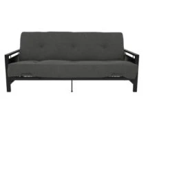 DHP Henley Metal Arm Futon Frame Black Metal - Dorel Home Products -Furniture Series Store GUEST dcc376ac fa37 4925 9cb3 c22561cd80df