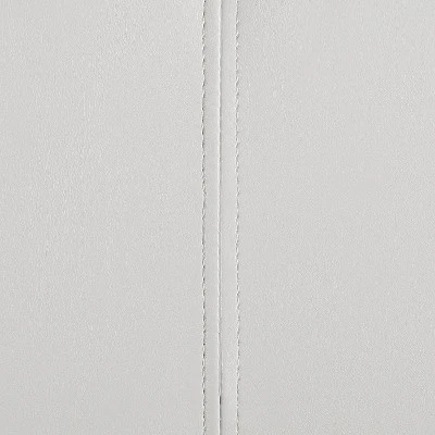 Full/Twin Tioga Upholstered Bookcase Bed White - MiBasics 2 Full/Twin Tioga Upholstered Bookcase Bed White - MiBasics - Image 2