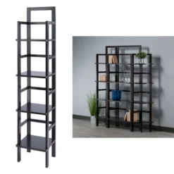 Aiden Narrow Bakers Rack Coffee - Winsome Wood -Furniture Series Store GUEST de45ac99 ad5c 4aea abc0 49709540c8d9