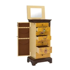 Beatrice Antique Parchment Hand Painted Jewelry Armoire - Powell Company -Furniture Series Store GUEST de4bada7 d55a 45f1 b7a8 a428b266a731