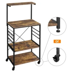 Yaheetech 50.5"H Kitchen Baker's Rack With Side Hooks -Furniture Series Store GUEST de5d7b7c d4ab 4901 b0ec 84d6af710134