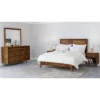 5pc King Aurora Mid Century Bedroom Set Brown - Abbyson Living