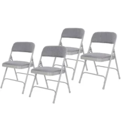 Set Of 4 Deluxe Fabric Padded Folding Chairs With Frame - Hampden Furnishings -Furniture Series Store GUEST e15cef73 678a 4ae0 97f2 3b716f911323