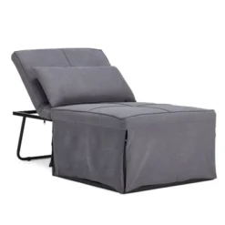 JOMEED CC70 4-in-1 Multi Function Folding Single Sofa Convertible Sleeper Bed With Retractable Footrest And 5 Level Adjustable Backrest, Gray 6 JOMEED CC70 4-in-1 Multi Function Folding Single Sofa Convertible Sleeper Bed With Retractable Footrest And 5 Level Adjustable Backrest, Gray -Furniture Series Store GUEST e185879b 78dc 4443 a066 8c13b1c7a7a7