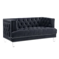 64" Ansario Sofa Charcoal Velvet - Acme Furniture -Furniture Series Store GUEST e1ab2cf0 78a0 4ba5 8a7c 1048089955a6