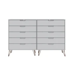 Rockefeller 10 Drawer Double Tall Dresser - Manhattan Comfort -Furniture Series Store GUEST e1d71833 819c 4d58 aa31 4d38147b26e4