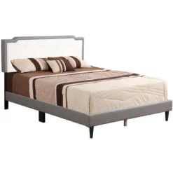 Passion Furniture Deb Tufted Queen Panel Bed -Furniture Series Store GUEST e3f4a61c 868d 4652 90ad ef03ac9ba1ca