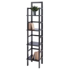 Aiden Narrow Bakers Rack Coffee - Winsome Wood -Furniture Series Store GUEST e458b0f0 f537 43d5 800d 979303d1fea6