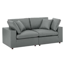 Commix Down Filled Overstuffed Vegan Leather Loveseat - Modway -Furniture Series Store GUEST e4b5619b e832 41c8 b145 0e3e90eab90a