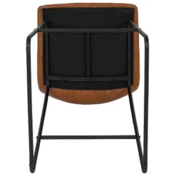 Merrick Lane 24 Inch Faux Counter Height Bucket Seat Stools, Set Of 2 -Furniture Series Store GUEST e5f0947b a1b6 4dc4 87d1 d94e67503296