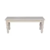 Farmhouse Bench - Unfinished - International Concepts