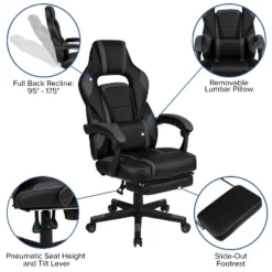 Flash Furniture Gaming Desk With Cup Holder/Headphone Hook/Monitor Stand & Reclining Back/Arms Gaming Chair With Footrest 14 Flash Furniture Gaming Desk With Cup Holder/Headphone Hook/Monitor Stand & Reclining Back/Arms Gaming Chair With Footrest -Furniture Series Store GUEST e66a45e6 11eb 4e66 a939 0cac25bbe844