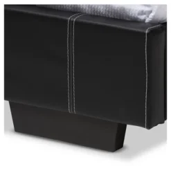 Full Atlas Modern And Contemporary Faux Leather Platform Bed Black - Baxton Studio -Furniture Series Store GUEST e8ec4ca7 cdff 48a8 a264 37456349185e