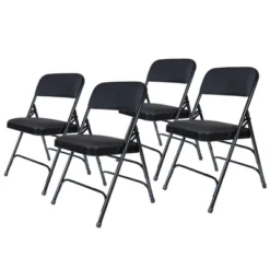 Set Of 4 Deluxe Fabric Padded Triple Brace Folding Chairs - Hampden Furnishings -Furniture Series Store GUEST e96f9b66 0fe2 4e7b a33d b038491624b3