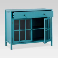 Windham 2 Door Accent Buffet, Cabinet With Shelves - Teal - Threshold™ 5 Windham 2 Door Accent Buffet, Cabinet With Shelves - Teal - Threshold™ -Furniture Series Store GUEST ea1ecafb 9cbb 4de8 877c 8072c4a40207