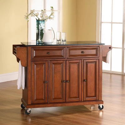 Full Size Granite Top Kitchen Cart - Crosley 1 Full Size Granite Top Kitchen Cart - Crosley