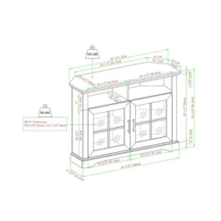 Tasi Traditional Windowpane Corner TV Stand For TVs Up To 50" - Saracina Home 11 Tasi Traditional Windowpane Corner TV Stand For TVs Up To 50" - Saracina Home -Furniture Series Store GUEST eaceada6 b1fd 400a bfbc 0eee4448a6ac