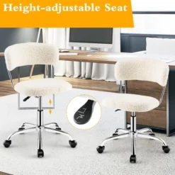 Tangkula Computer Desk Chair Adjustable Office Chair Swivel Vanity Chair -Furniture Series Store GUEST ebdd010b 230f 4a98 a9c5 c3afd47fcb31