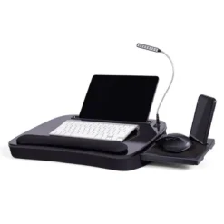 Sofia + Sam Multi Tasking Memory Foam Lap Desk With USB Light And Mouse Pad - Black -Furniture Series Store GUEST ec4d2e1c 57b9 428c 8e37 8a40e59b6813