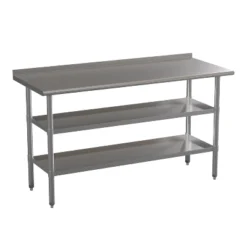 Emma And Oliver NSF Certified Stainless Steel 18 Gauge Work Table With 1.5" Backsplash And Undershelves -Furniture Series Store GUEST ecad6e4c 15e7 4406 8d6f 736432a655ea