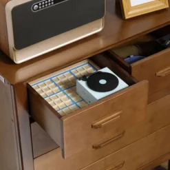 HOMCOM Tall Dresser For Bedroom, 5 Drawer Dresser, Chest Of Drawers With Bamboo Frame, Brown 8 HOMCOM Tall Dresser For Bedroom, 5 Drawer Dresser, Chest Of Drawers With Bamboo Frame, Brown -Furniture Series Store GUEST eeac5f70 b6c9 4487 8f54 e749b78fd552