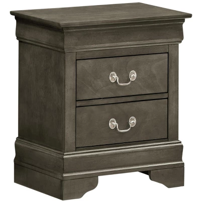 Passion Furniture Louis Philippe 2-Drawer Nightstand (24 In. H X 21 In. W X 16 In. D) 11 Passion Furniture Louis Philippe 2-Drawer Nightstand (24 In. H X 21 In. W X 16 In. D) - Image 11