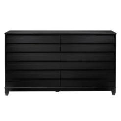 Ilya Solid Wood Modern Panel Front 6 Drawer Dresser - Saracina Home -Furniture Series Store GUEST ef41feaf 4e19 4fb5 8811 632636980ad5