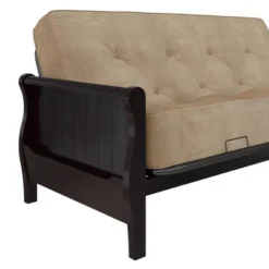 Full Brayden Wood Arm Futon Frame Espresso - Room & Joy -Furniture Series Store GUEST efbcc0c5 516b 4598 b550 9cbf513e3391