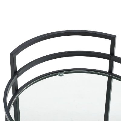 Bailey Round Bar Cart Matte Black - Crosley 9 Bailey Round Bar Cart Matte Black - Crosley - Image 9
