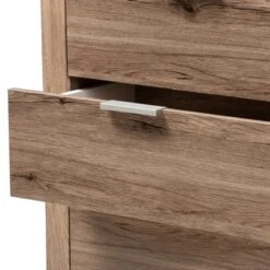 Laverne Modern And Contemporary Oak Finished 4 Drawer Chest Brown - Baxton Studio -Furniture Series Store GUEST f112486a b921 4a4c 955a ef3dc21852e6