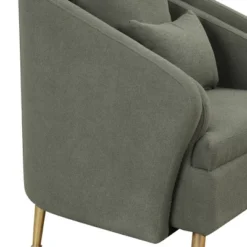 Mid-Century Upholstered Accent Chair, Arm Chair With Lumbar Pillow And Metal Legs-ModernLuxe -Furniture Series Store GUEST f15448ee d99c 47f5 b9d3 d537d571ddcb