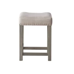 76" Wandella Marble Top Dining Table Beige Fabric/Rustic Oak Finish - Acme Furniture -Furniture Series Store GUEST f1ac3557 47e3 4336 9ad2 e30ed1023b95