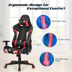 Costway Gaming Desk & Chair Set Z-Shaped Racing Style Desk With Massage Swivel Gaming Chair -Furniture Series Store GUEST f21af6ce 0990 4de5 81e0 9819c036bc60