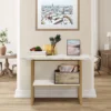 Costway 48'' 2-tier Console Table Modern Entryway Table For Living Room Hallway