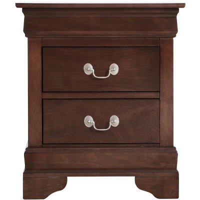 Passion Furniture Louis Philippe 2-Drawer Nightstand (24 In. H X 21 In. W X 16 In. D) 10 Passion Furniture Louis Philippe 2-Drawer Nightstand (24 In. H X 21 In. W X 16 In. D) - Image 10