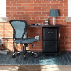 Space Solutions 18" Deep 2 Drawer Mobile Letter Width Vertical File Cabinet -Furniture Series Store GUEST f49f9316 d689 4789 83d2 da2109034ef3