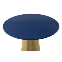 Rizal Side Table Dark Blue/Gold - ZM Home -Furniture Series Store GUEST f562c97a ecee 437f 8b80 baf2b8a1f939